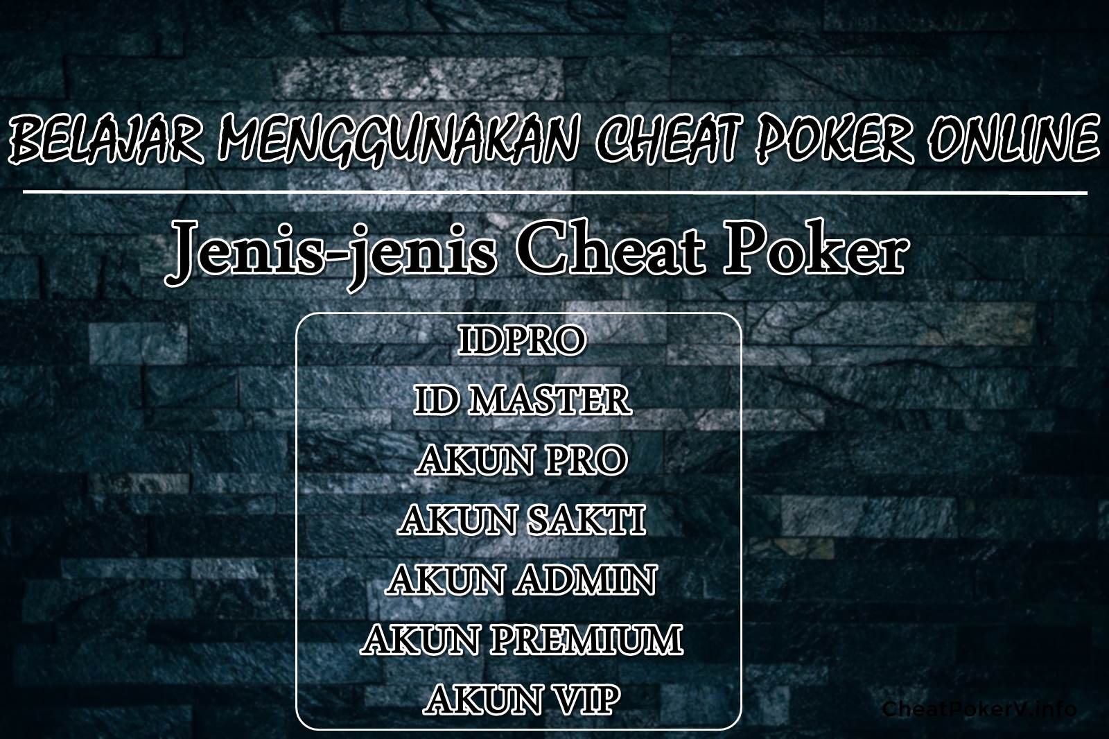 Cheat Poker PKV Games